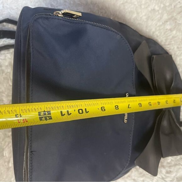 Karl Lagerfeld Navy Blue Nylon Backpack black synthetic straps & Bow main image 4